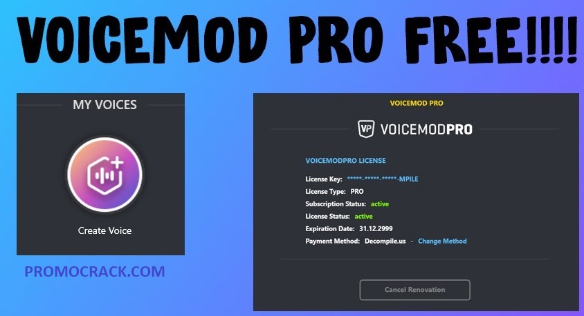 free license for voicemod pro