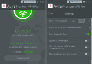 Avira Phantom VPN Pro 2.38.1.15219 Crack + Key miễn phí